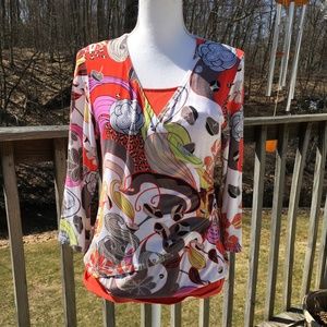 Elliott Lauren size M multicolor knit top